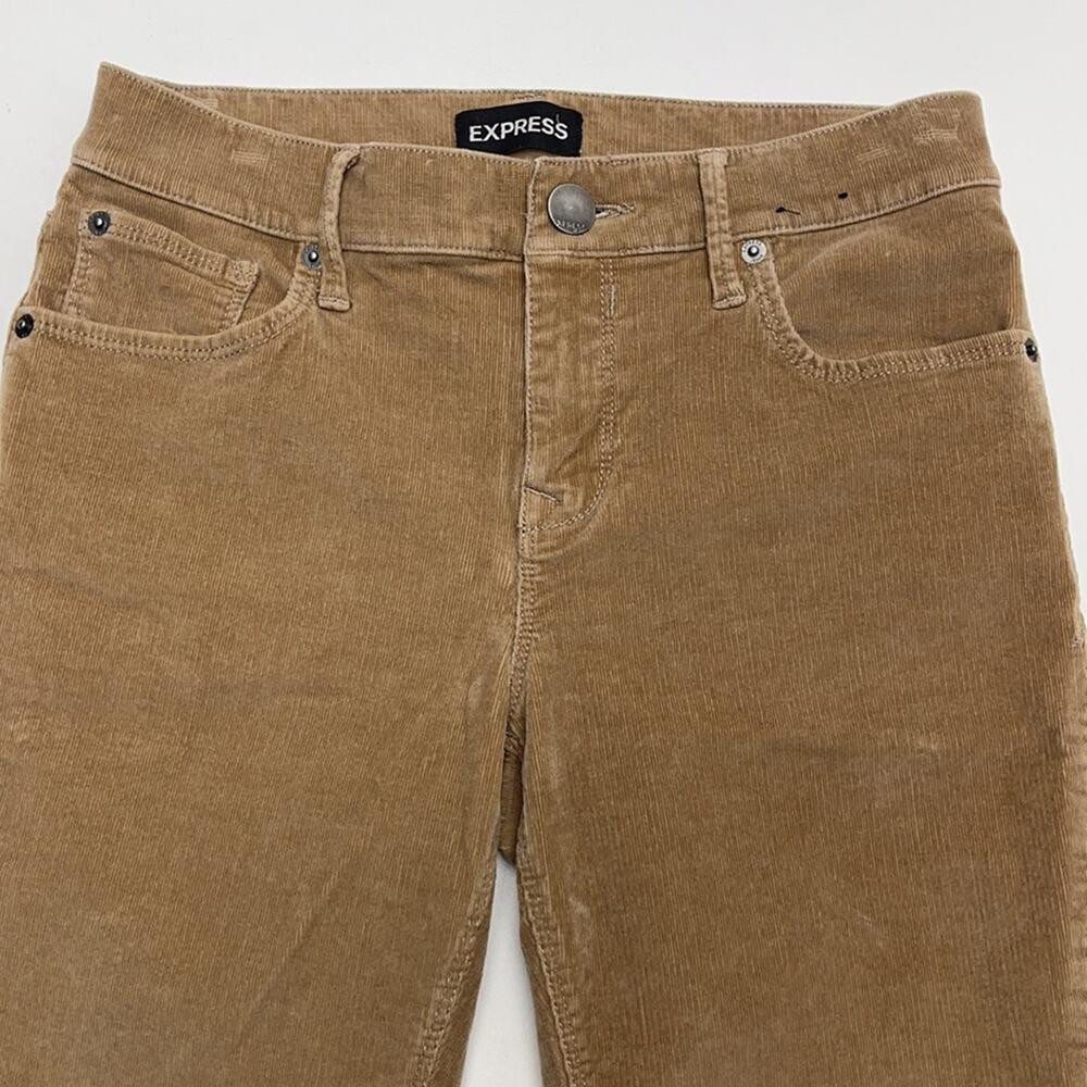 EXPRESS Women’s 2 Tan Corduroy Skinny Ankle Jeans